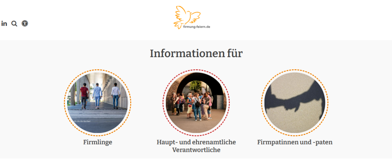 Firmung feiern screen